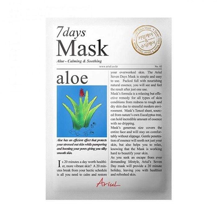 Seven Days Aloe H Soothing Moisturizing Mask Pack
