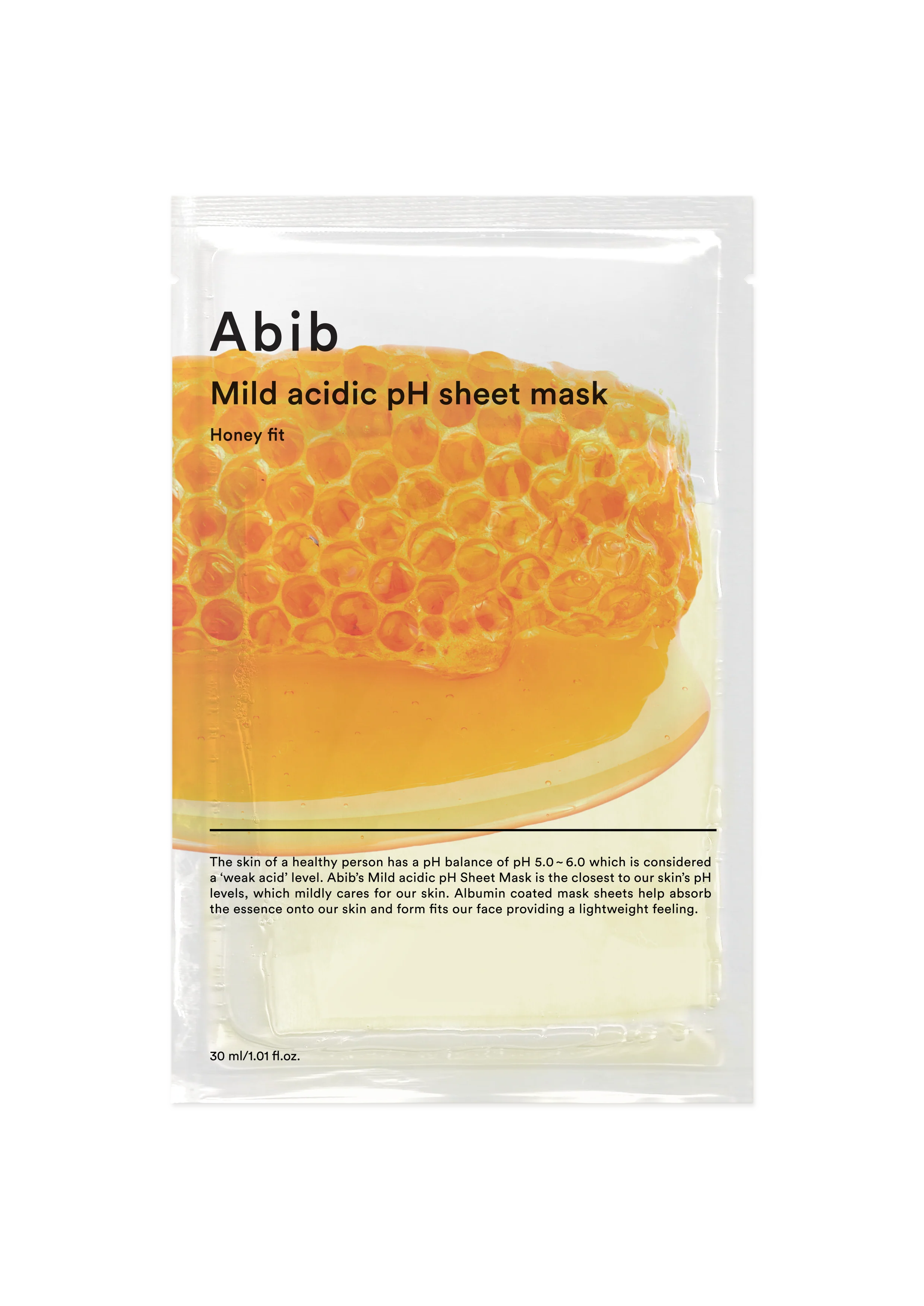 Mild Acidic pH Sheet Mask Honey Fit - Image 1