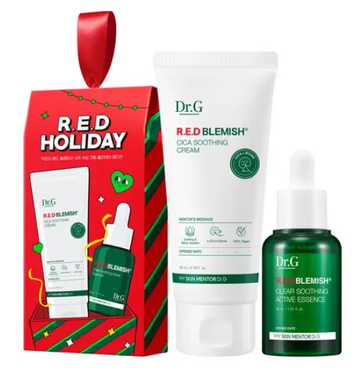 Red Blemish Cica Soothing Cream Holiday Edition Set - Image 1