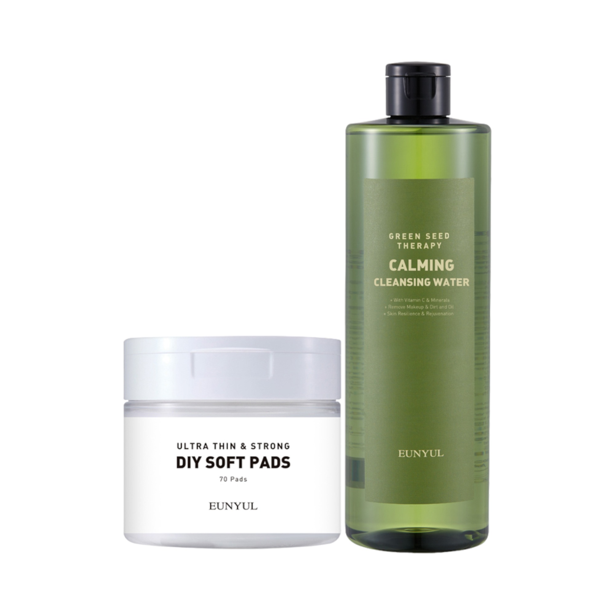 Green Seed Therapy Calming Cleansing Water 500ml + Pad 70p Set