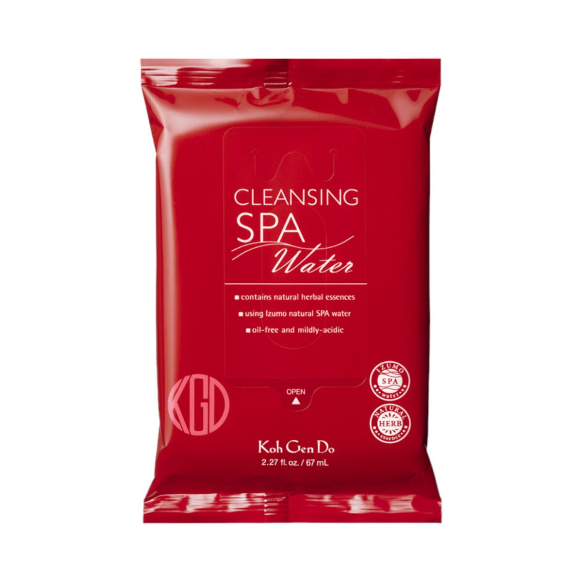 Spa Water Cleansing Tissue 67ml - 10sheets, 4packs