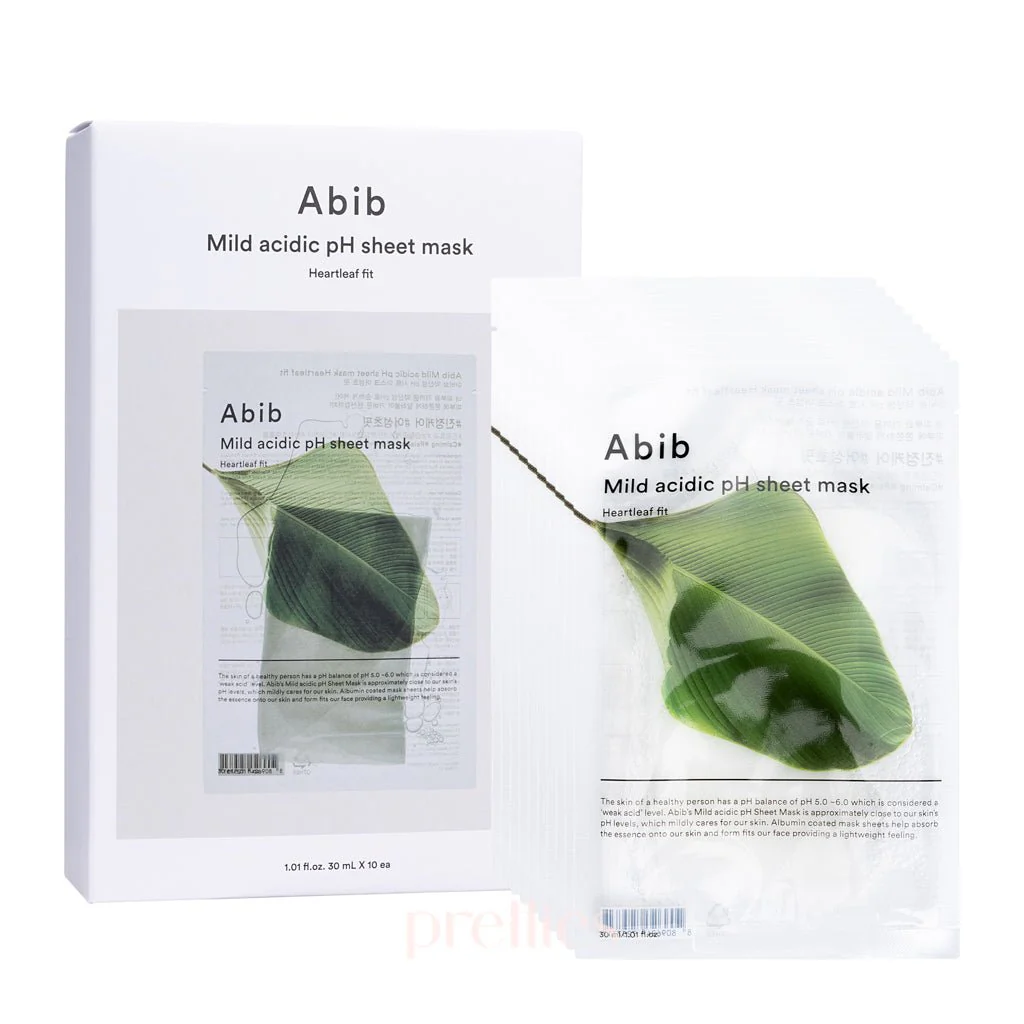 Mild Acidic PH Sheet Mask Heartleaf Fit, 10ea - Image 4