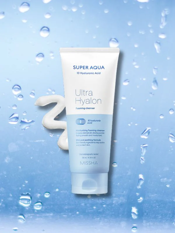 Super Aqua Ultra Hyalron Cleansing Foam, 200ml - Image 4