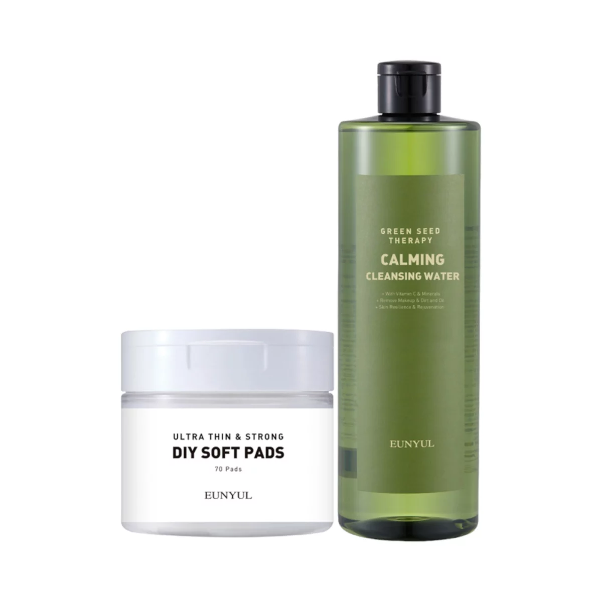 Green Seed Therapy Calming Cleansing Water 500ml + Pad 70p Set - 1set