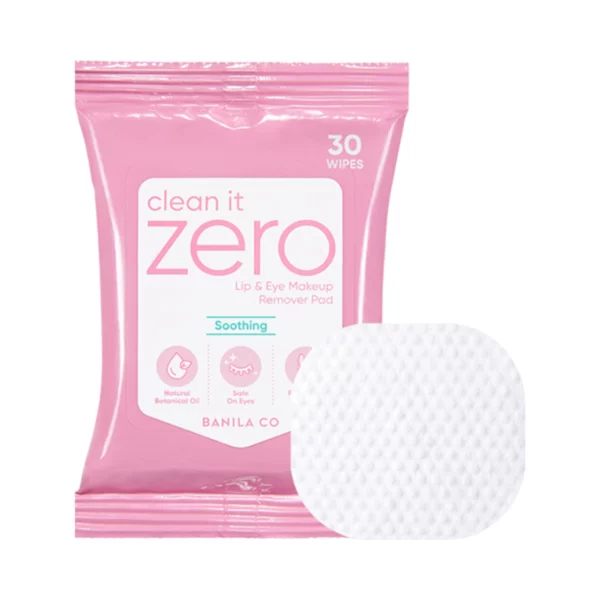 Clean It Zero Soothing Lip and Eye Remover Pad 30p