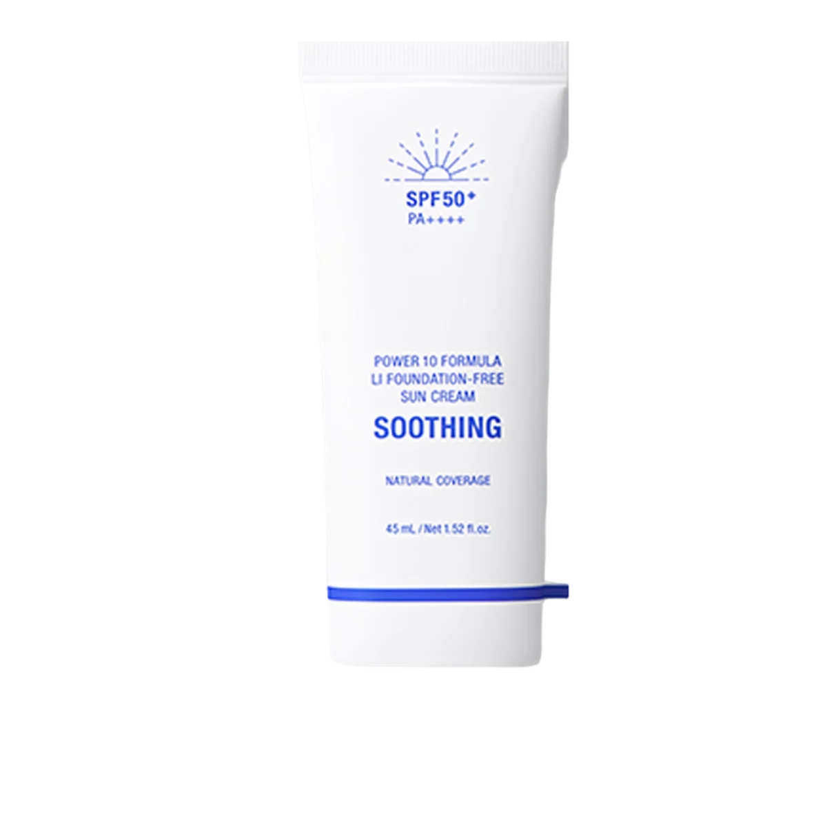 Power 10 Formula L.I. Foundation-Free Sunscreen Licorice Juleun SPF50+ PA++++ - 45ml, 1pack