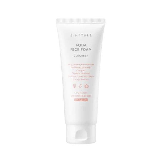 Aqua Rice Mild Acidic Cleansing Foam - 160ml, 1pack