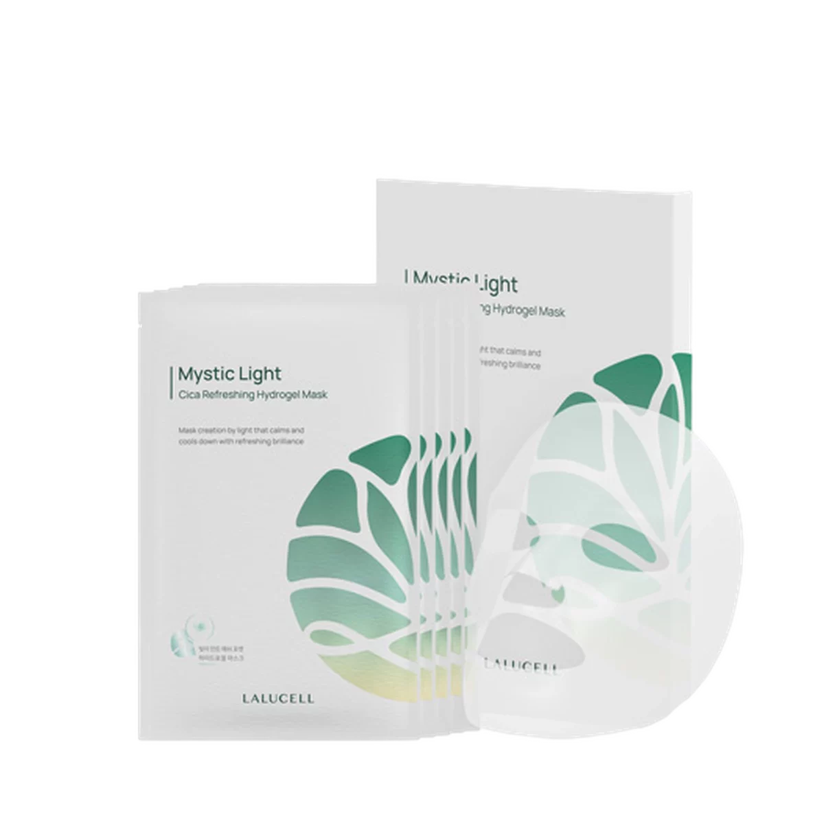 Mystic Light Cica Refreshing Hydrogel Mask 5 Sheets/Skin Temperature Immediate Decrease/Elasticity/Skin Density Increase/Skin Soothing