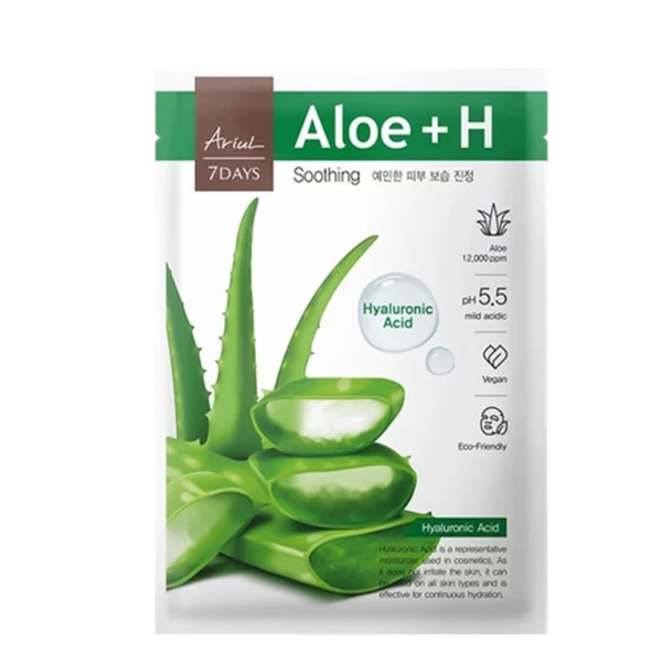 Seven Days Aloe H Soothing Moisturizing Mask Pack - 1ea, 20packs