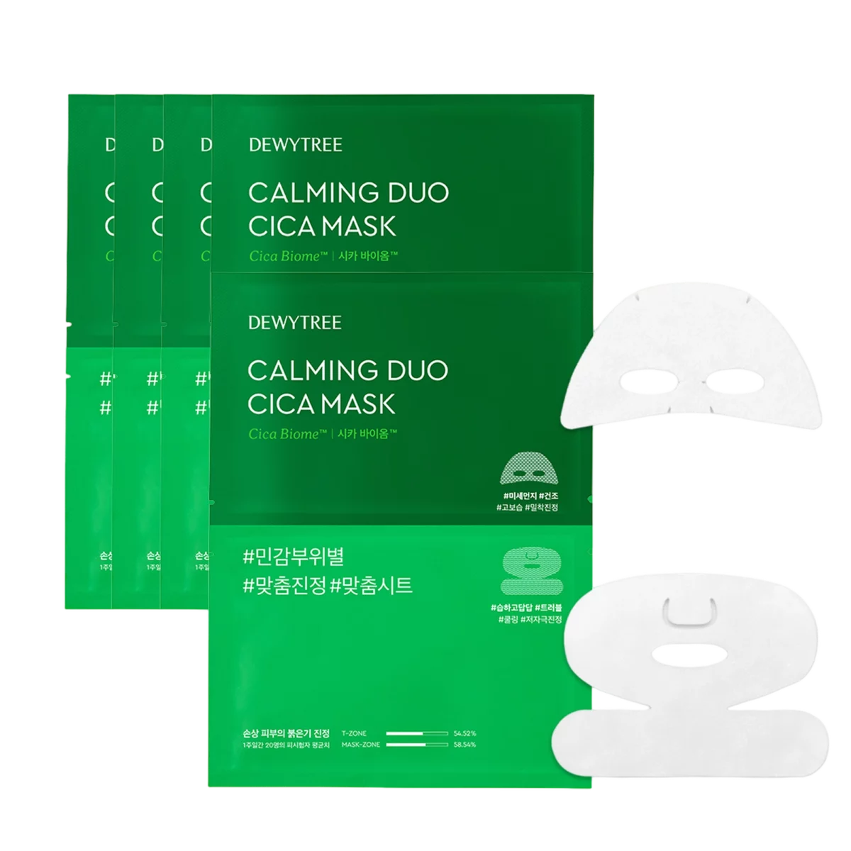 Calm Duo Cica Sheet Mask Pack