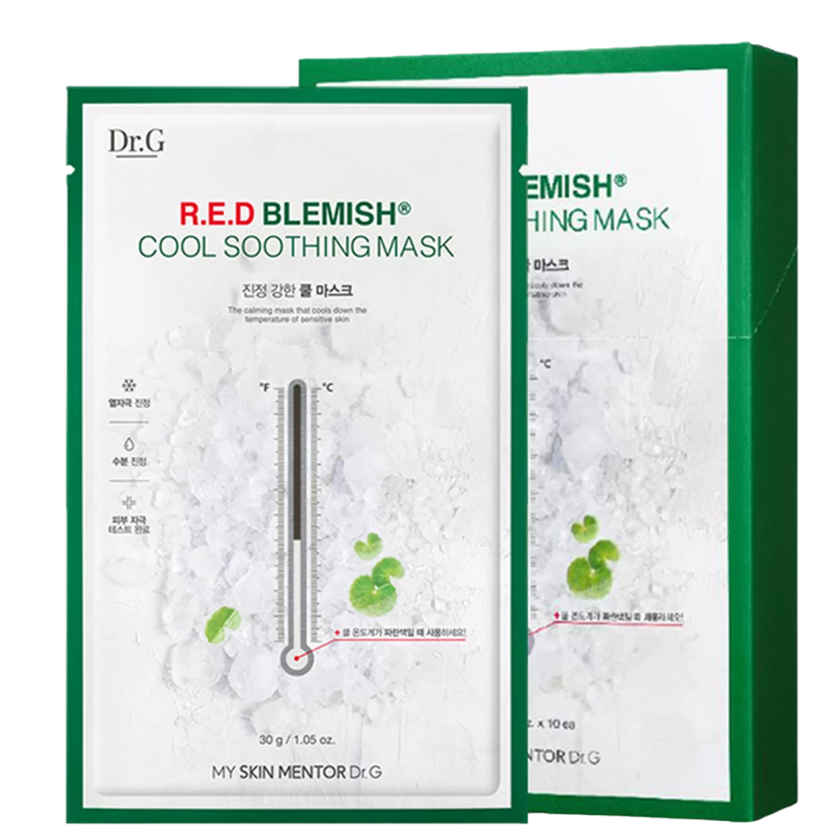 Red Blemish Cool Soothing Mask - 10ea, 1pack