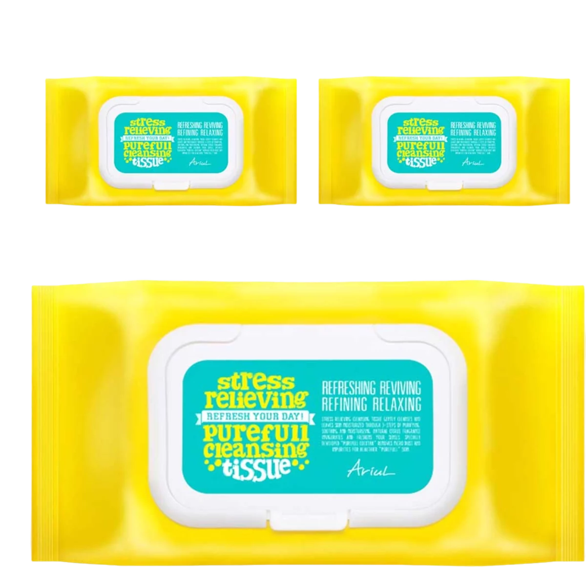 Stress Relieving Purefull Cleansing Tissue - 80sheets, 3packs