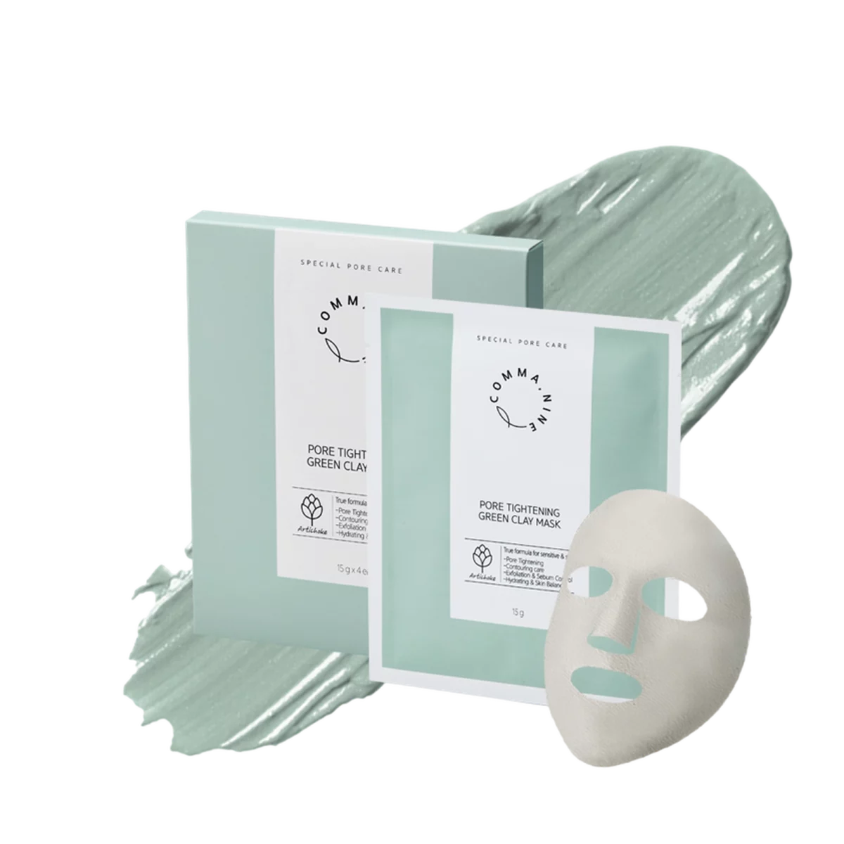 Pore Tightening Green Clay Mask - 4ea, 1pack