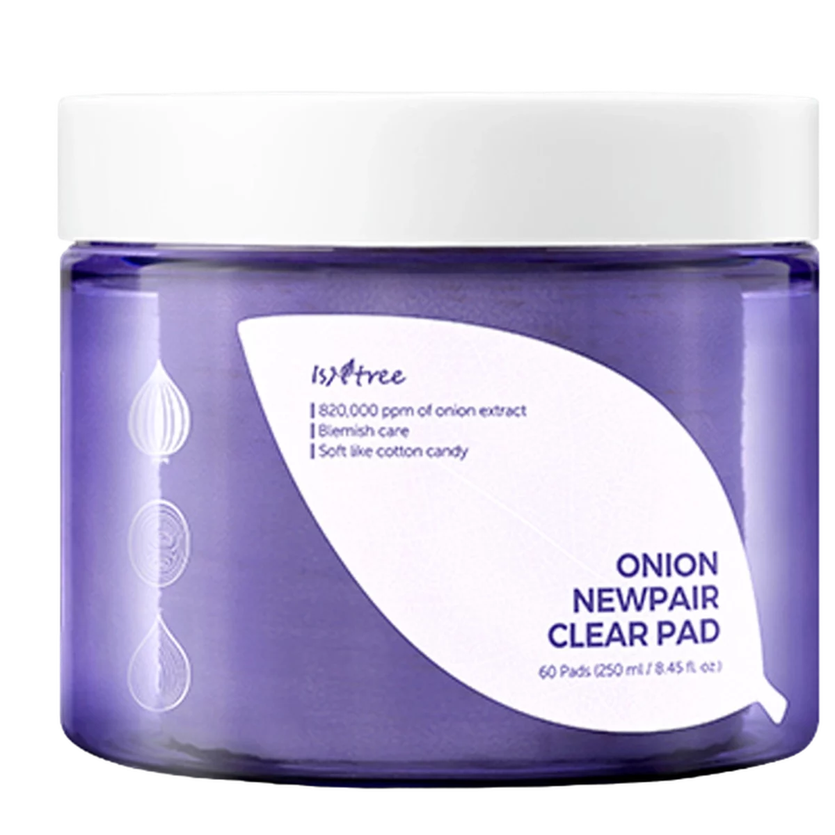 Onion New Fair Clear Pad 250ml - 60ea, 1pack