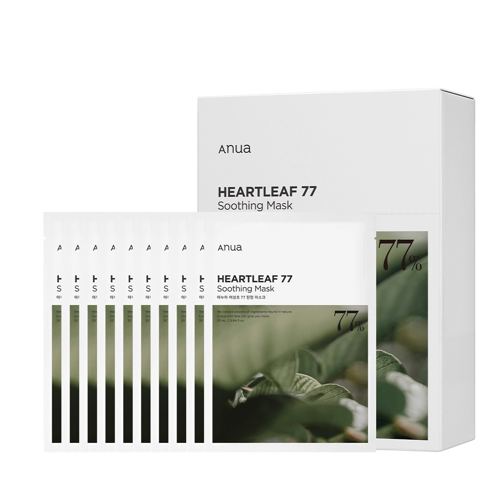 Heartleaf 77 Moisturizing Soothing Sheet Mask Pack 25ml