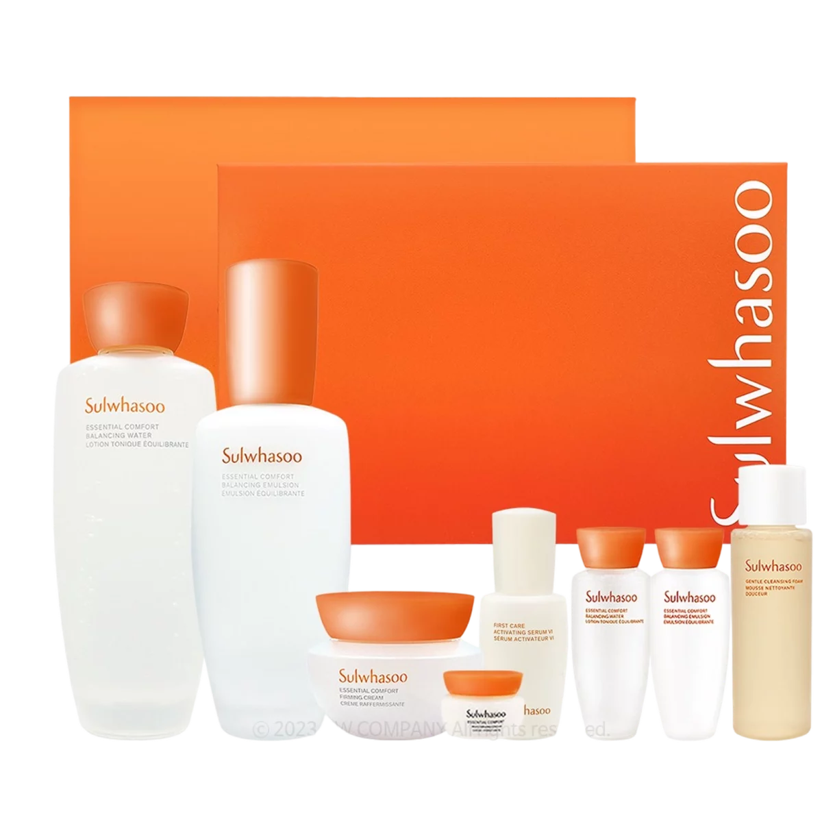 Essential Comfort Balancing Basic Set, Jaeumsoo 150ml + Emulsion 125ml + Jaeumsoo 15ml + Emulsion 15ml + Balancing Essence 8ml + Mild Cleansing Foam 25ml + Resilience Cream 15ml + Resilience Cream 5ml