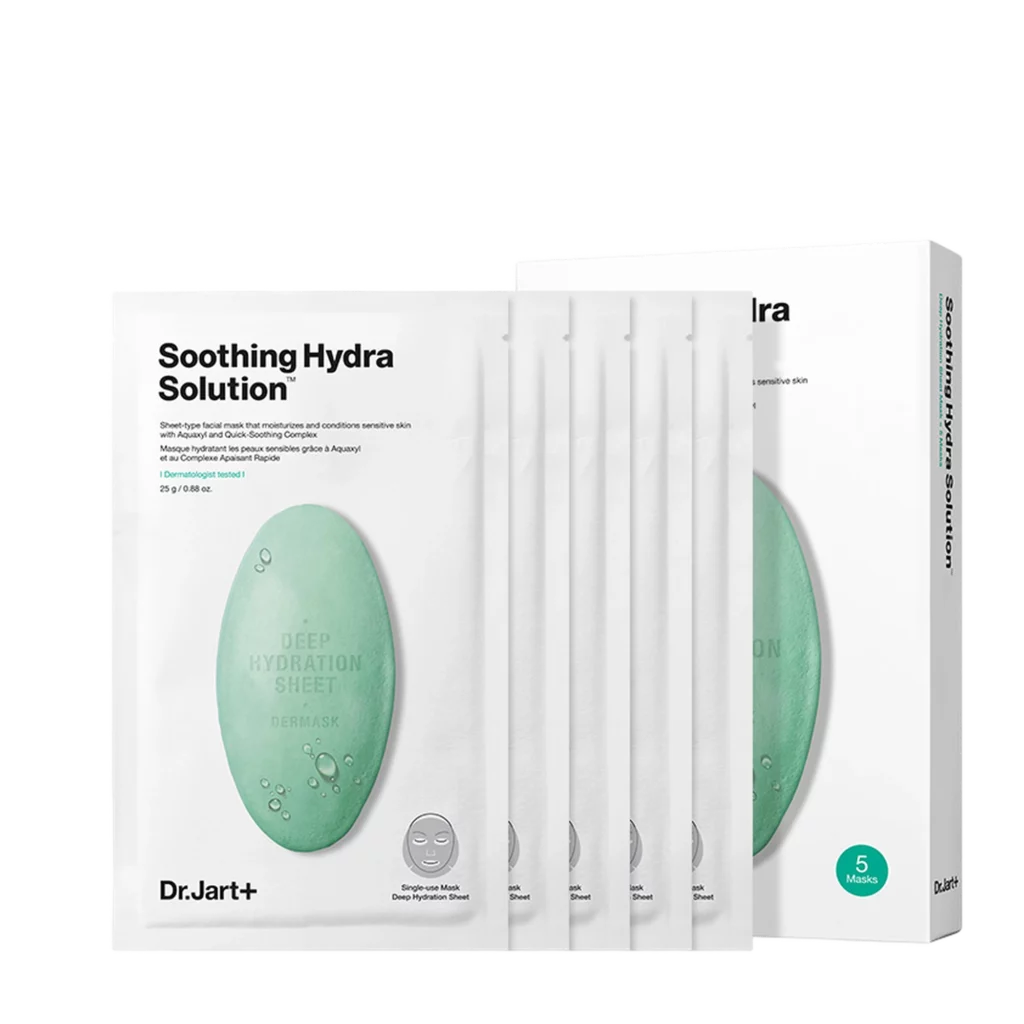 Waterjet Soothing Hydra Solution The Mask Sheet, 5 Sheets, 1 Pack