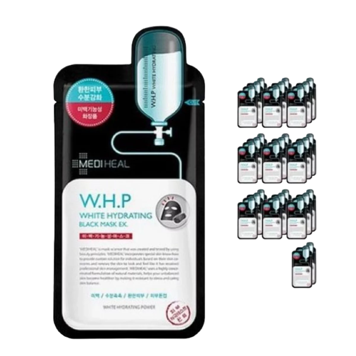 WHP Whitening Moisture Black Mask EX 1 Sheet Special Offer/Genuine, 1 Sheet, 60 Pieces