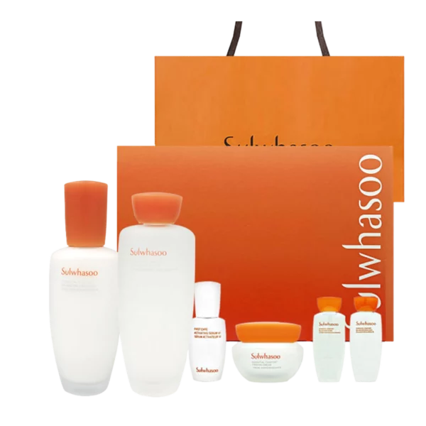 Two types of consonants set + shopping bag + one neck wrinkle pack - Skin lotion Mother's holiday gift