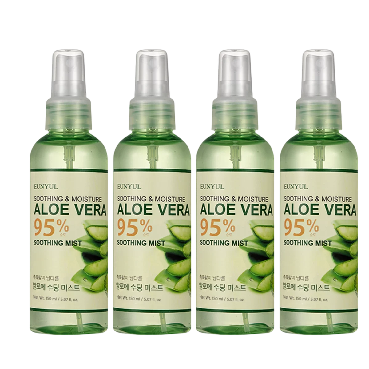 Aloe Vera Soothing Mist, 150ml, 4packs