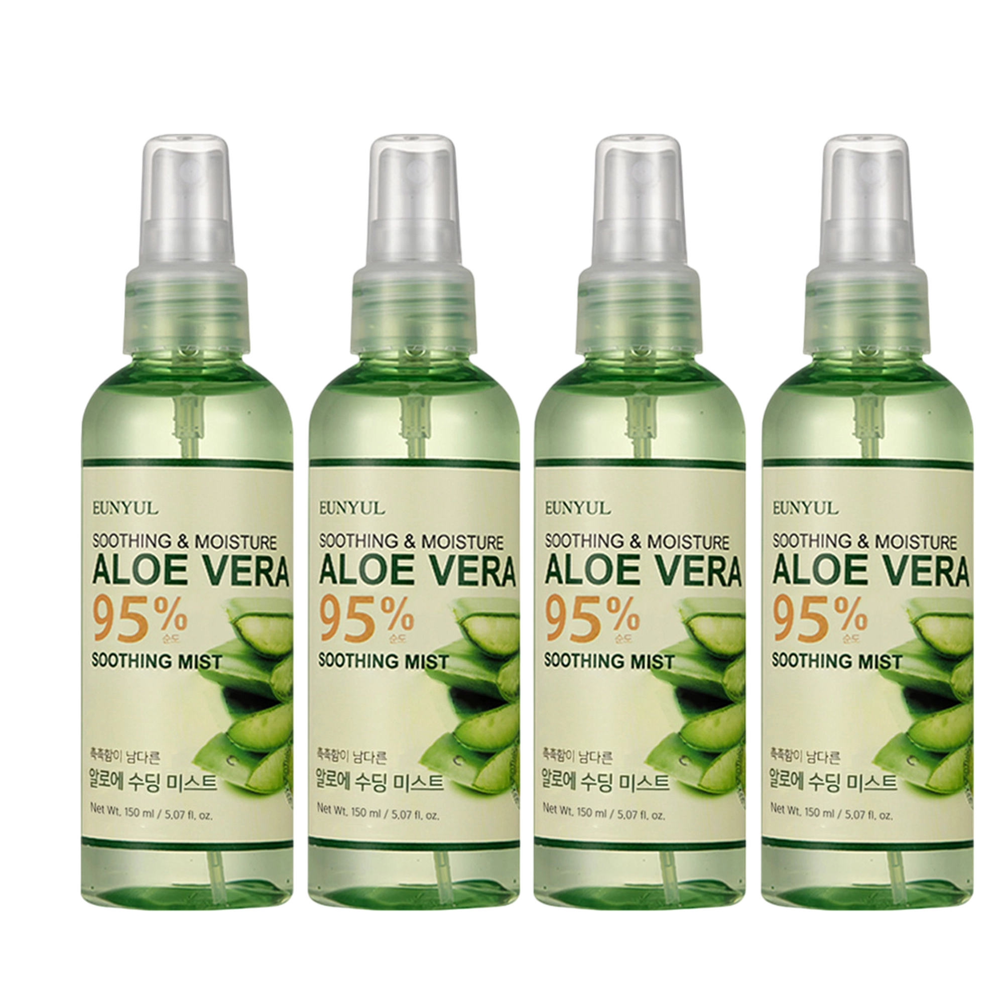 Aloe Vera Soothing Mist, 150ml, 4packs