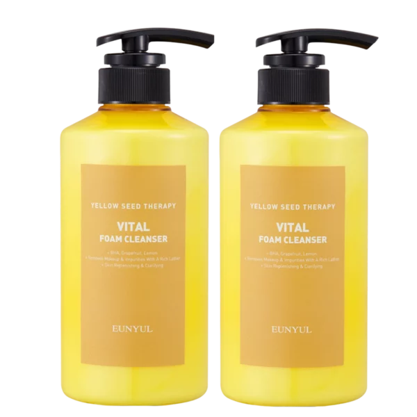 Yellow Seed Therapy Vital Foam Cleansing, 500ml, 2packs