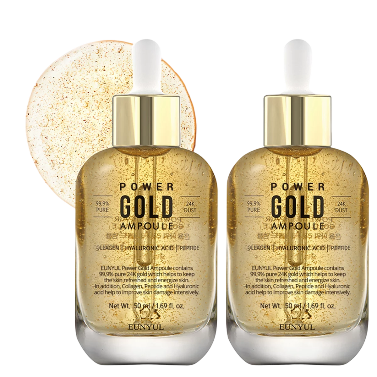 Power Repair Gold Ampoule, 50ml, 2packs