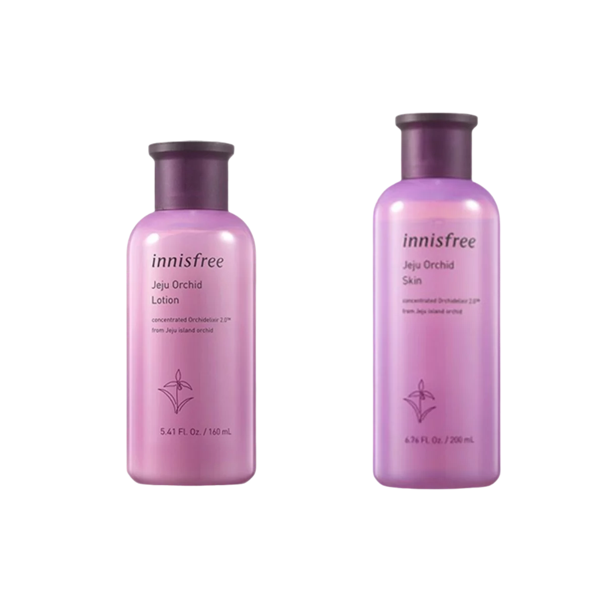 Jeju Orchid Skin Lotion Set, 2packs, 1set