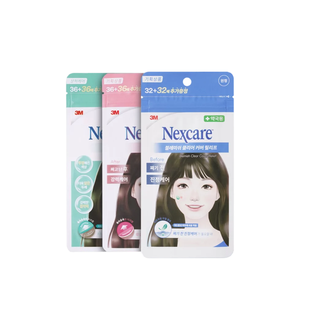 Blemish Clear Cover Relief 64EA + Clear Cover 72EA + Patch Light 72EA SET (A Total of 208EA)