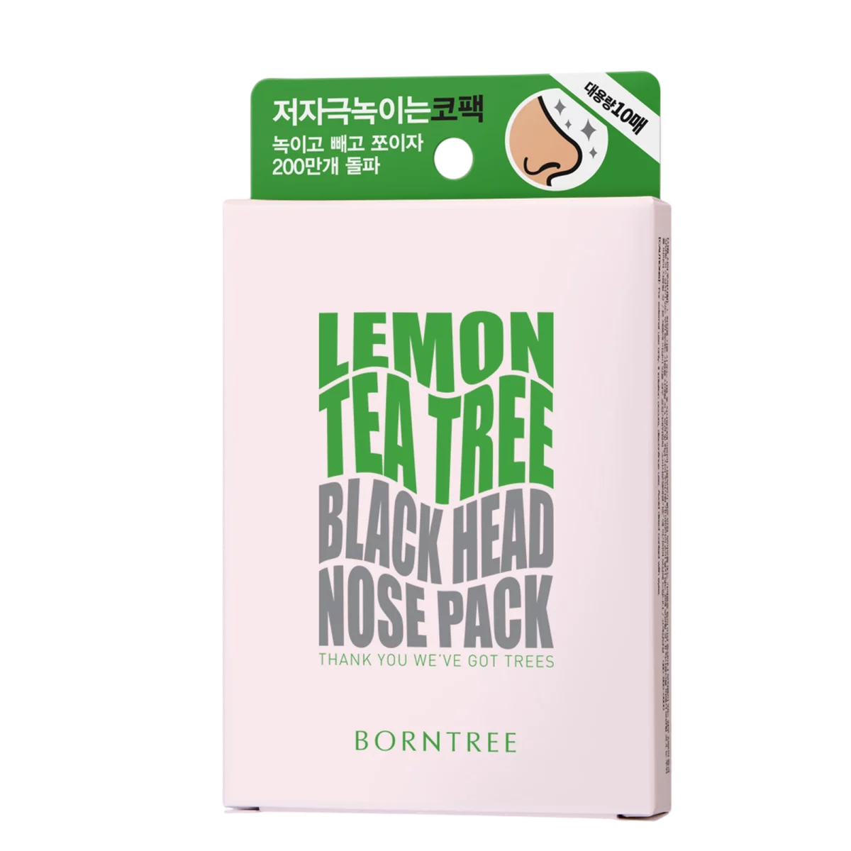 Lemon Tea Tree Blackhead Nose Pack, 3packs