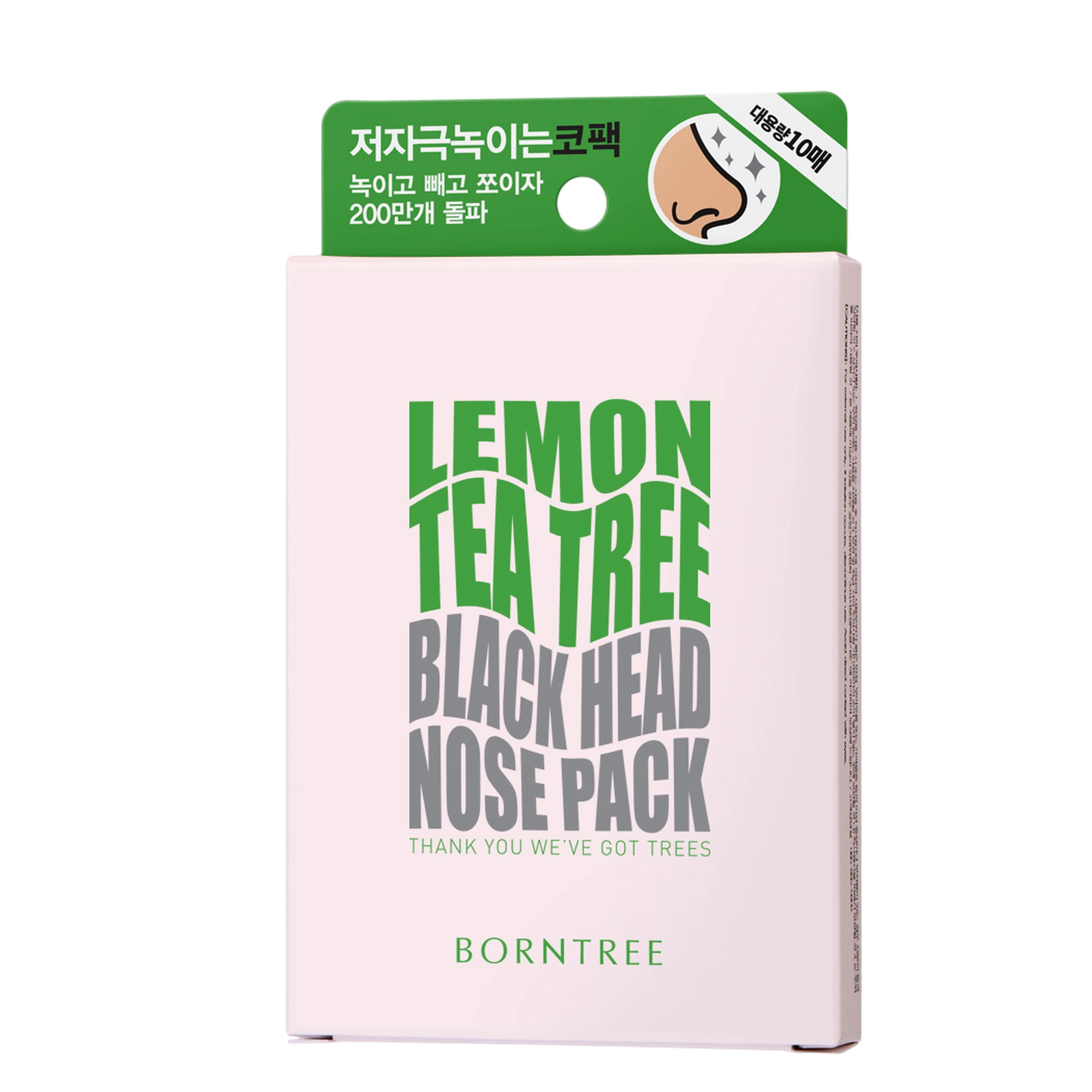 Lemon Tea Tree Blackhead Nose Pack, 3packs