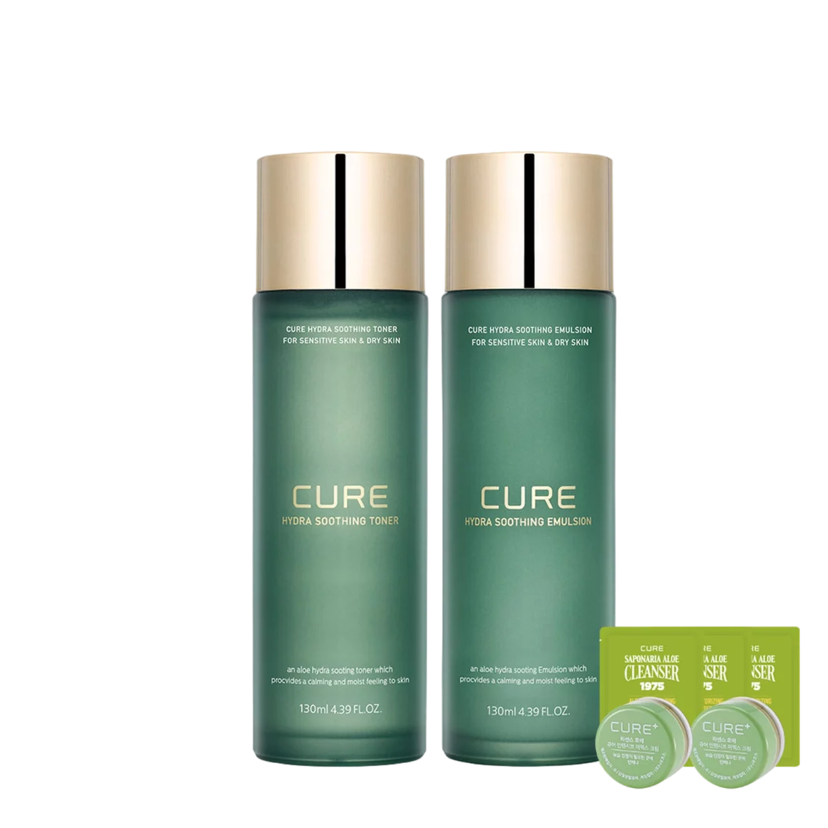 Cure Hydra Soothing Emulsion 130ml + Toner 130ml