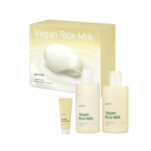 Vegan Rice Milk Moisturizing Toner + Cream Special Set