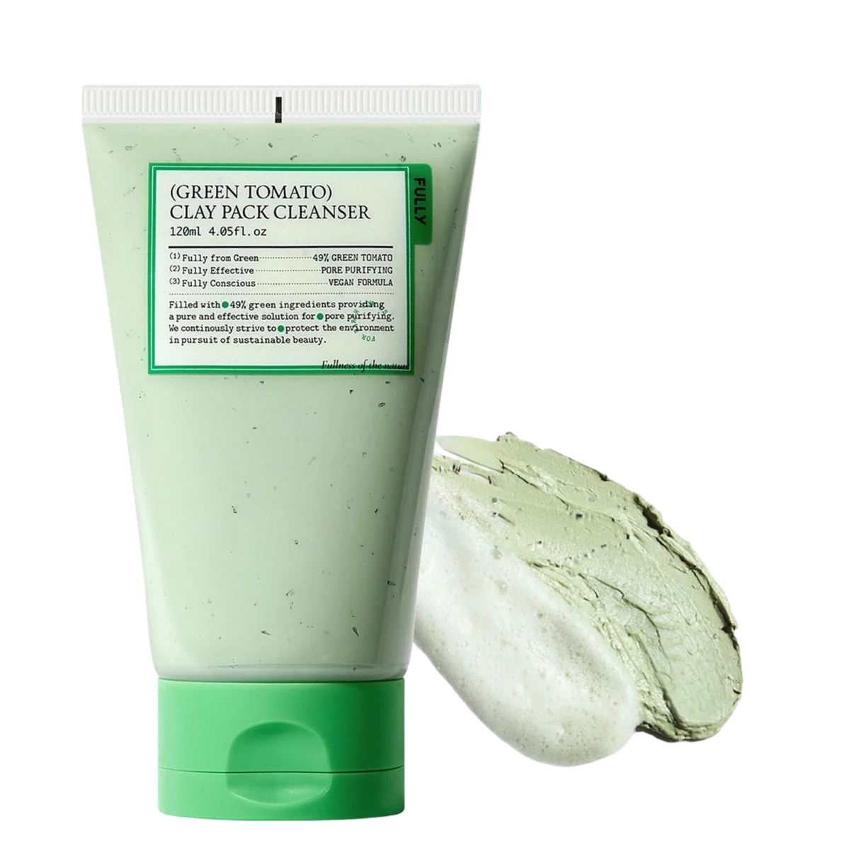 Green Tomato Clay Pack Cleanser - 120ml, 2packs