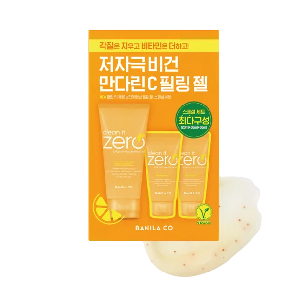 Clean It Zero Brightening Peeling Gel, 120ml + 50ml x 2p, 1set