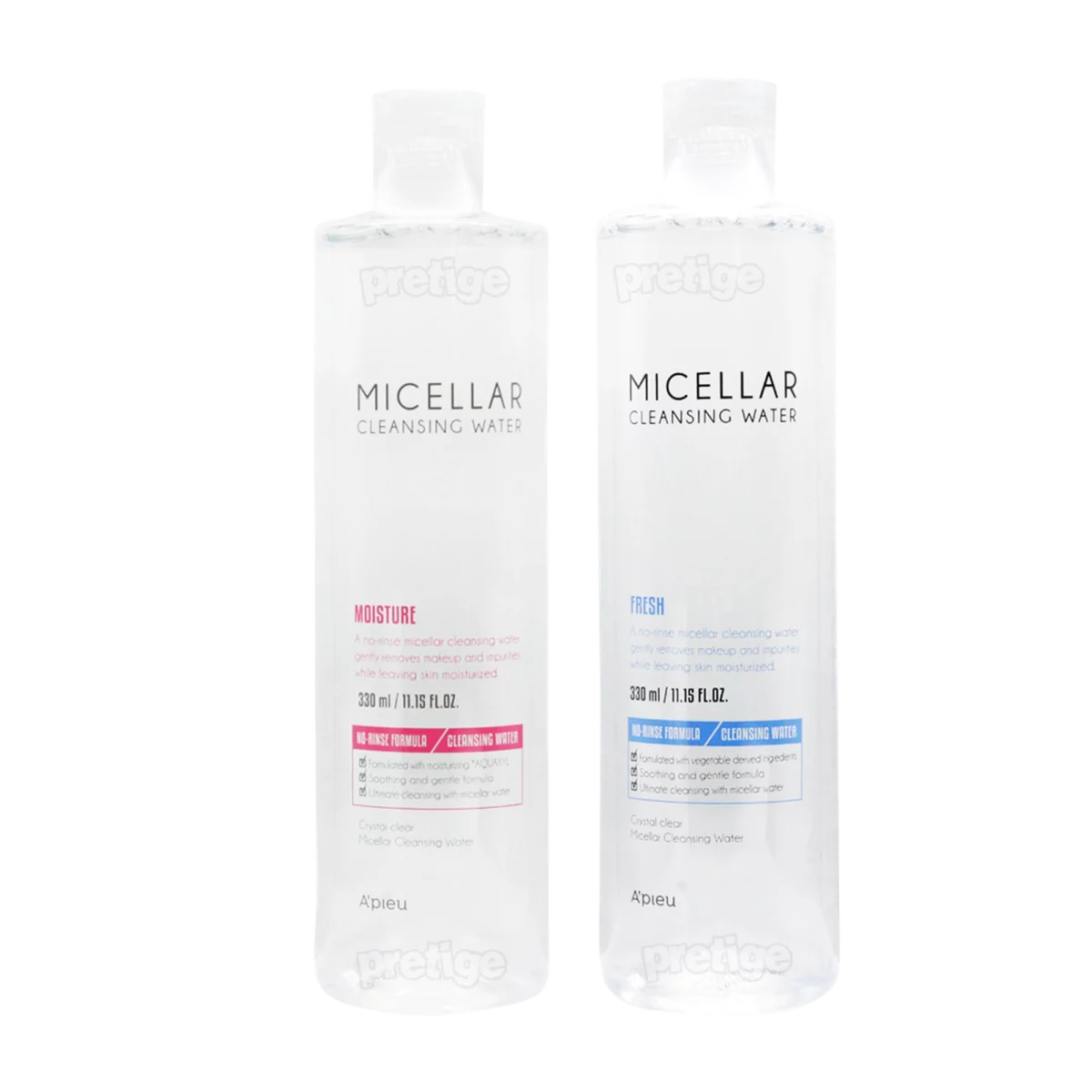 Micellar Cleansing Water, Fresh/Moisture, 330ml, 2packs