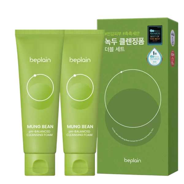 Mung Bean Mild Acidic Cleansing Foam Double Set