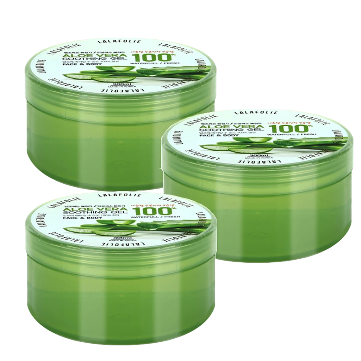 Aloe Vera 100% Soothing Gel, 300ml, 3-pack