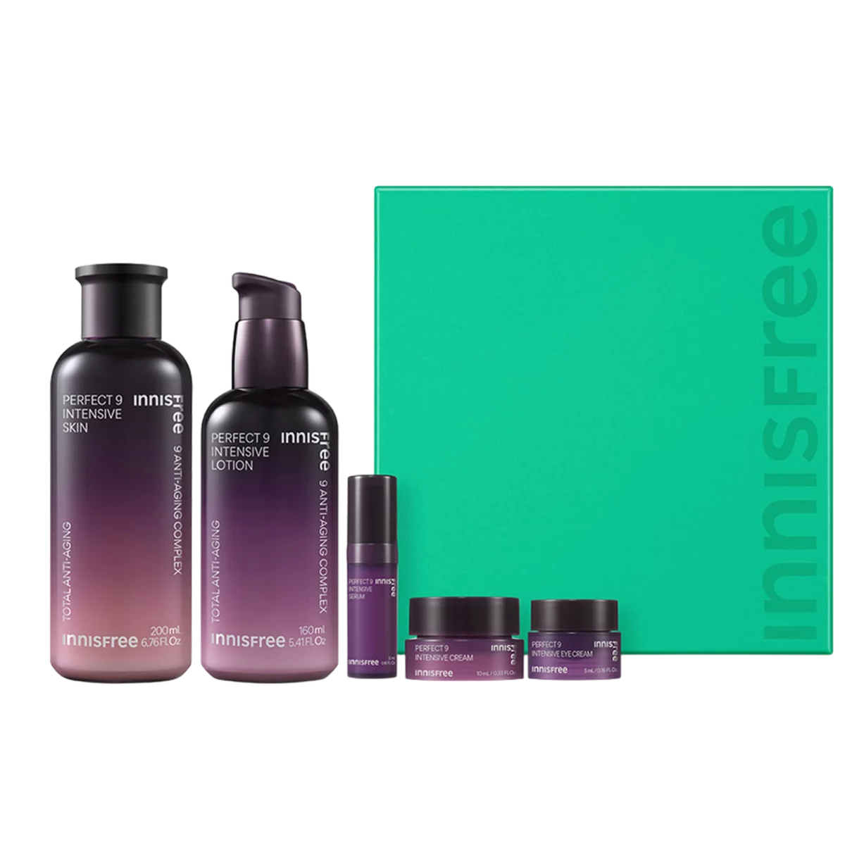 New Perfect 9 Intensive Skincare Set, 2packs, 1set