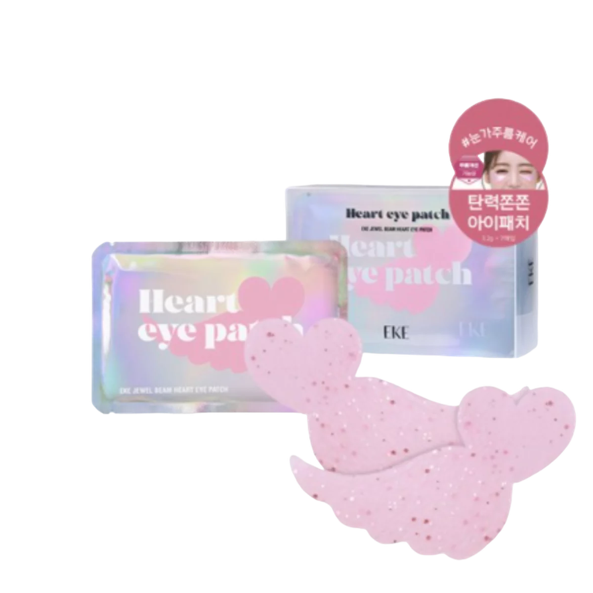 Jewel Beam Heart Eye Patch, 7ea, 1pack