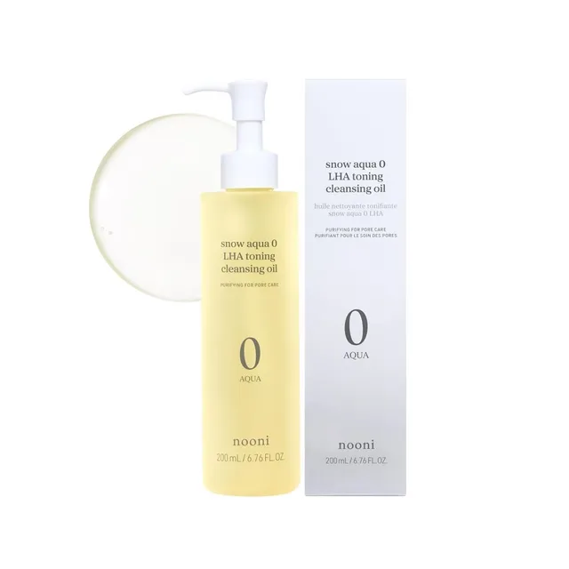 Snow Aqua 0 LHA Toning Cleansing Oil, 200ml, 1ea