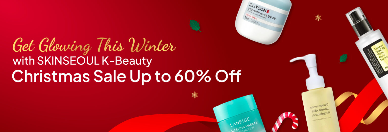 Get Glowing This Winter with SKINSEOUL, K-Beauty Christmas Sale Up to 60% Off