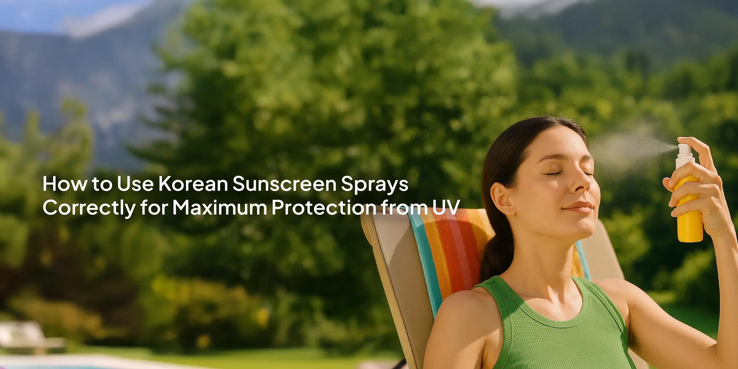 How to Use Korean Sunscreen Sprays