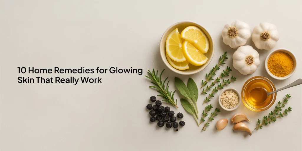Home Remedies for glolwing skin