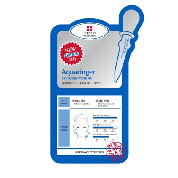 Leaders Insolution Aqua Ringer Skin Clinic Mask Sheet, 30sheets