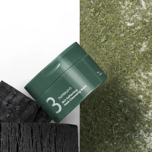 No.3 Pore & Makeup Cleansing Balm with Green Tea and Charcoal - Image 2