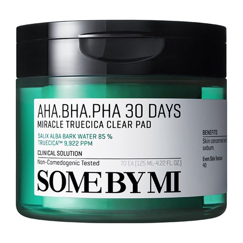 AHA BHA PHA 30 Days Miracle Truecica Clear Pad, 70ea