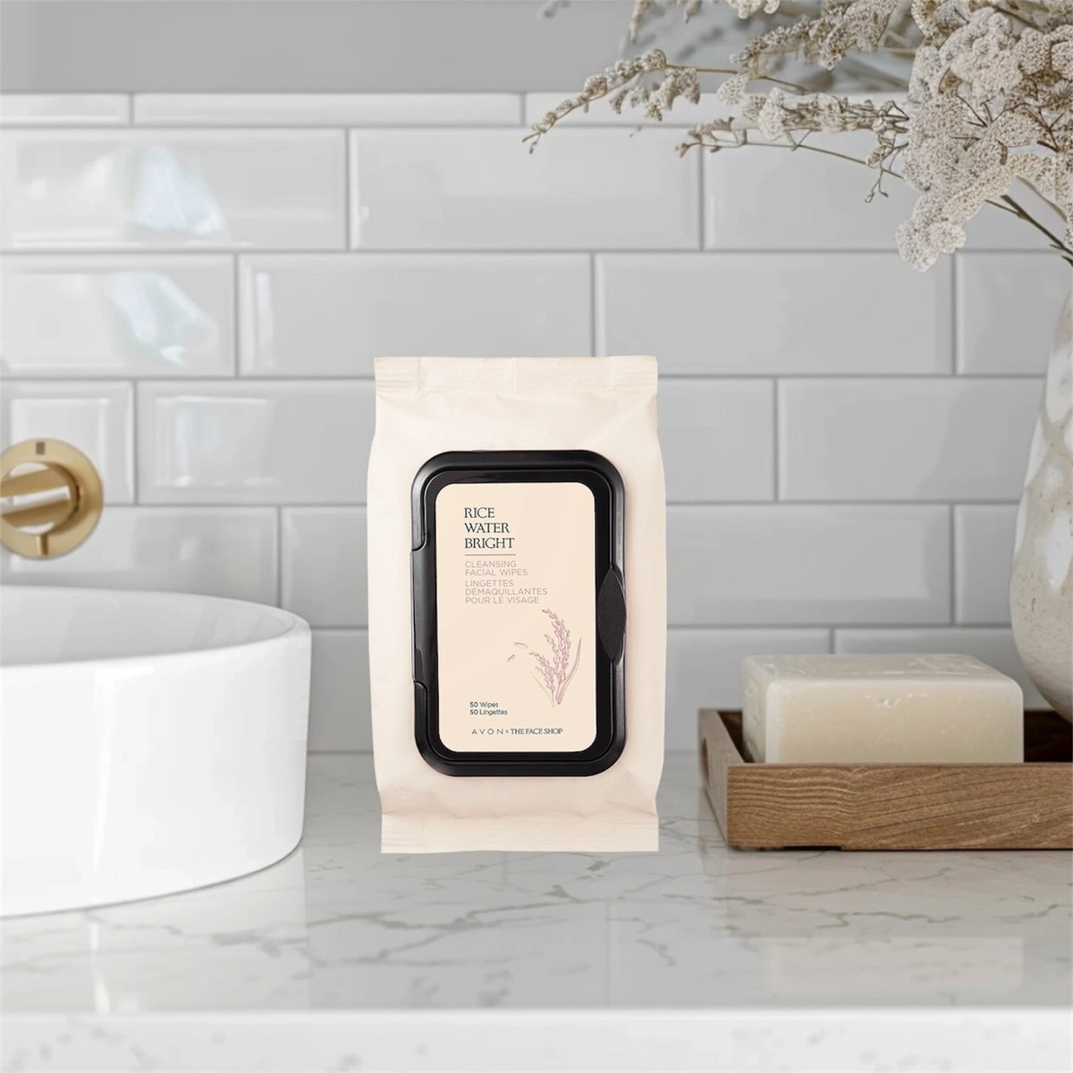 Rice Water Bright Cleansing Wipes, 50ea - Image 3