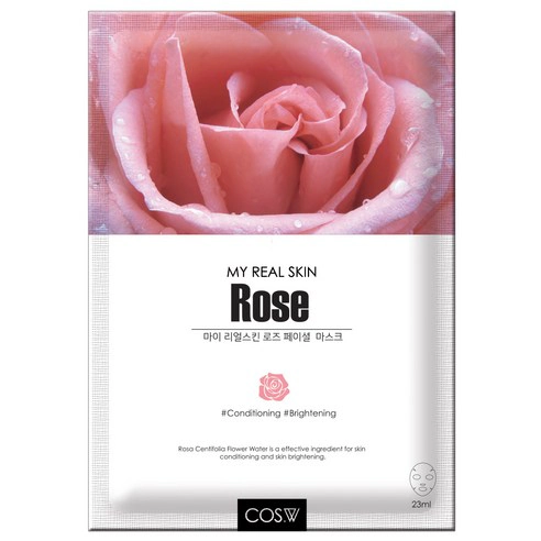 My Real Skin Rose Facial Mask, 23ml