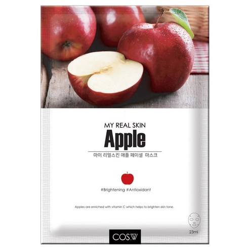 My Real Skin Apple Facial Mask, 23ml